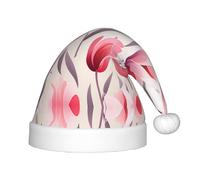 WZYCWB Tulip Illustration Patterns Kids' Christmas Party Hats, Soft and Comfortable, Gentle on Skin, Kindergarten Class Party Gifts