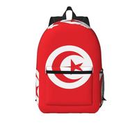 WZYCWB Tunisian flag Printed backpack with pockets - suitable for work, business trips, travel, sports