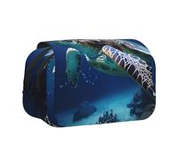 WZYCWB Turtles on Parade Portable Pencil Case ideal for organizing pens in the office or storing makeup brushes
