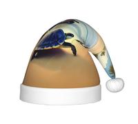 WZYCWB turtles on the beach Patterned Christmas Party Hat, Children's Class Activity Gift, Christmas Holiday Decoration Prop