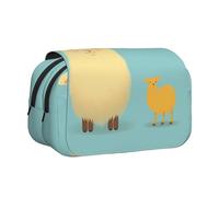 WZYCWB two animals Portable Pencil Case ideal for organizing pens in the office or storing makeup brushes