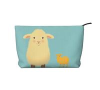 WZYCWB Two Animals Printed Cosmetic Storage Bag, Perfect for Business Trips and Travel.