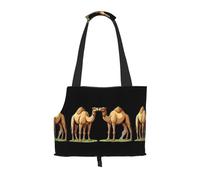 WZYCWB Two camels Lightweight travel bag for cats & breathable small dog shoulder bag for easy portability
