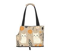 WZYCWB Two funny cats Printed Pet Shoulder Bag - Lightweight, Breathable Travel Small Pet Shoulder Bag