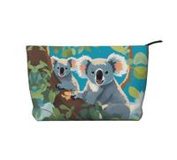 WZYCWB Two Happy Koalas Printed Cosmetic Storage Bag, Perfect for Business Trips and Travel.