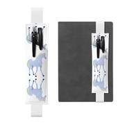 WZYCWB Unicorn Silhouette Adjustable Journal Bookmark, Leather Pen Holder Bookmark, Perfect for Back to School Christmas Gift Bookmark Leather Pen Holder,