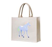 WZYCWB Unicorn Silhouette Printed three-dimensional canvas tote bag suitable for travel, work, fitness, camping and beach carrying