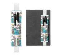 WZYCWB Unicorns by the river Diary pencil pouches, PVC pen holders and pen holders with elastic bands, and bookmarks are the best gift choices., White, One Size