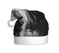 WZYCWB Urban abstract brushstrokes Printed Santa Hats - Perfect for Christmas Eve, New Year's Eve, and Holiday Parties