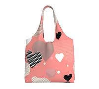 WZYCWB Valentine's Day Love Printed single-shoulder canvas bag, fashionable daily canvas bag, suitable for daily travel and shopping