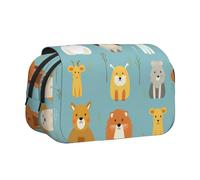 WZYCWB Various cartoon animals Portable Pencil Case ideal for organizing pens in the office or storing makeup brushes