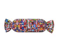 WZYCWB Various Flags Patterned Cylindrical Pillows are Perfect for Long-haul Flights, naps at The Office, and Relaxation at Home.