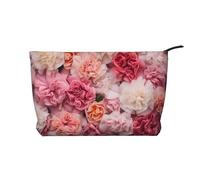 WZYCWB Various Flowers Printed Cosmetic Storage Bag, Perfect for Business Trips and Travel.