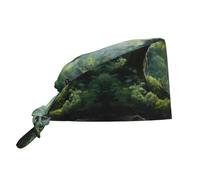 WZYCWB Vast Forests Pattern Work hat - Super Sweat-Absorbent and Quick-Drying Fabric + Adjustable Design Black