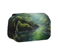 WZYCWB Vast forests Portable Pencil Case ideal for organizing pens in the office or storing makeup brushes