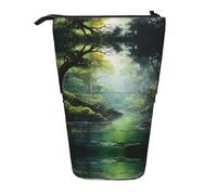 WZYCWB Vast Forests Printed Retractable Pen Holder Suitable for use as a Simple Cosmetic Bag, Wallet, etc.