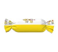 WZYCWB Vatican Flag Patterned Cylindrical Pillows are Perfect for Long-haul Flights, naps at The Office, and Relaxation at Home.