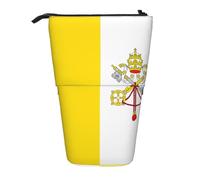 WZYCWB Vatican Flag Retractable Storage Container for Pen Holders, Makeup Brush Holders, or Coin Drawstring Bags.