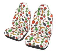 WZYCWB Vegetable Fruit Car Seat Protectors (2 Pack) - Vehicle Seat Covers for Sedan, SUV, Truck & Van, Interior Protection