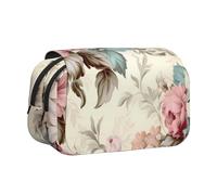 WZYCWB Vibrant flora Portable Pencil Case ideal for organizing pens in the office or storing makeup brushes