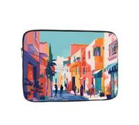 WZYCWB Vibrant town 15 inch Laptop sleeve compatible with 10-17-inch laptops. A lightweight, portable, and stylish accessory.