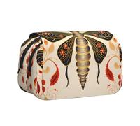 WZYCWB Vintage Insect Pattern Portable Pencil Case ideal for organizing pens in the office or storing makeup brushes