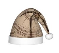 WZYCWB Virgin Compass Patterns Fun Christmas Party Hat, Class Party Activity Holiday Christmas Decoration Hat