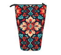 WZYCWB Visual Impact Petals Printed Retractable Pen Holder Suitable for use as a Simple Cosmetic Bag, Wallet, etc.