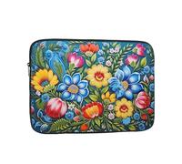 WZYCWB Vivid floral patterns 12 inch Laptop sleeve compatible with 10-17-inch laptops. A lightweight, portable, and stylish accessory.