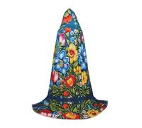 WZYCWB Vivid floral patterns S Patterned Hooded Cape Cosplay Costume - Holiday Party Costume Props