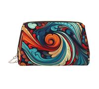 WZYCWB Vivid Patterns Printed Leather Cosmetic Bag - Stylish and Portable Cosmetic Storage Bag