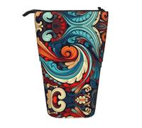 WZYCWB Vivid Patterns Printed Retractable Pen Holder Suitable for use as a Simple Cosmetic Bag, Wallet, etc.