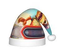 WZYCWB Wacky Dinosaurs Patterned Christmas Party Hat, Children's Class Activity Gift, Christmas Holiday Decoration Prop