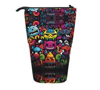 WZYCWB Wacky Dolls. Printed Retractable Pen Holder Suitable for use as a Simple Cosmetic Bag, Wallet, etc.