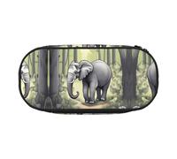 WZYCWB Walking Elephant Large Capacity Pencil Bag - Multifunctional Storage Box, Portable and Durable Pencil Bag for Office and School Supplies