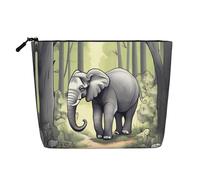 WZYCWB Walking elephant Patterned cosmetic bag, travel cosmetic bag, multifunctional storage bag, storage for daily necessities