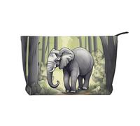 WZYCWB Walking Elephant Patterned Toiletry Storage Bag, Essential for organizing Cosmetics and Skincare Products.