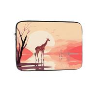 WZYCWB Walking Giraffe 12 inch Laptop sleeve compatible with 10-17-inch laptops. A lightweight, portable, and stylish accessory.