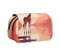 WZYCWB Walking Giraffe Portable Pencil Case ideal for organizing pens in the office or storing makeup brushes