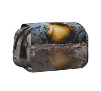 WZYCWB Wall Painting Ducks Portable Pencil Case ideal for organizing pens in the office or storing makeup brushes