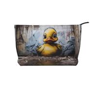 WZYCWB Wall Painting Ducks Printed Cosmetic Storage Bag, Perfect for Business Trips and Travel.