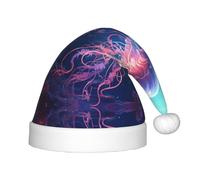 WZYCWB Wandering Jellyfish Patterned Christmas Party Hat, Children's Class Activity Gift, Christmas Holiday Decoration Prop
