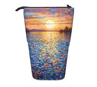 WZYCWB Warm Sunset Retractable Storage Container for Pen Holders, Makeup Brush Holders, or Coin Drawstring Bags.