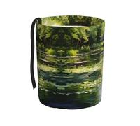 WZYCWB Water Lilies in The Pond Hanging car Trash can is Suitable for Many Types of Cars. It is Practical and Convenient, and is Simply The Perfect Partner for Driving.