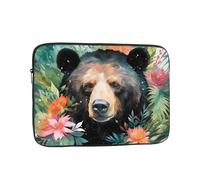 WZYCWB watercolor bear 10 inch Laptop sleeve compatible with 10-17-inch laptops. A lightweight, portable, and stylish accessory.