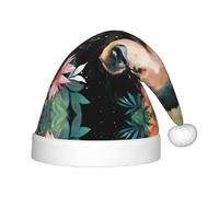 WZYCWB watercolor bear Patterned Christmas Hats for Kids, Cute Pointed Hats, Christmas Party Decorations and Gifts for Family Gatherings