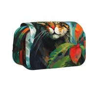 WZYCWB watercolor cat Portable Pencil Case ideal for organizing pens in the office or storing makeup brushes