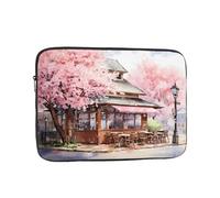 WZYCWB Watercolor Cherry Blossoms 17 inch Laptop sleeve compatible with 10-17-inch laptops. A lightweight, portable, and stylish accessory.