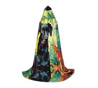 WZYCWB watercolor dog M Patterned Hooded Cape Cosplay Costume - Holiday Party Costume Props