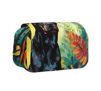 WZYCWB watercolor dog Portable Pencil Case ideal for organizing pens in the office or storing makeup brushes